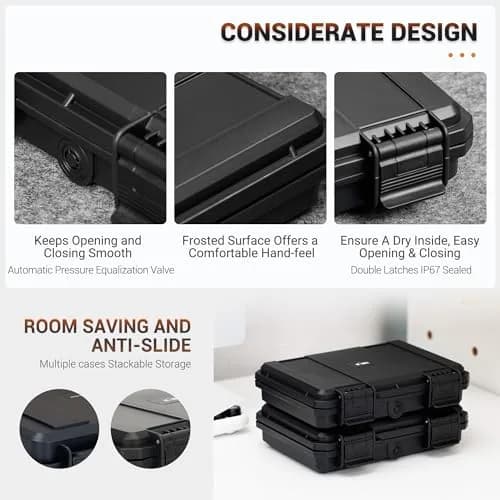 Kiorafoto M.2 NVMe SSD Card Case for 24 Drives | Water-Resistant, Shockproof Organizer thumbnail 4