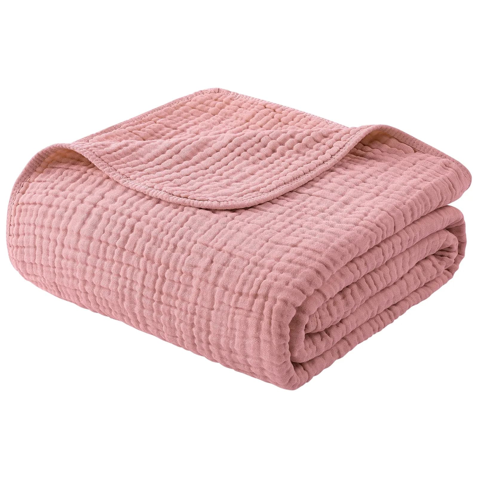 Yoofoss Muslin Blanket 60" x 80" | Organic Cotton Summer Bed & Couch Blanket - main product image