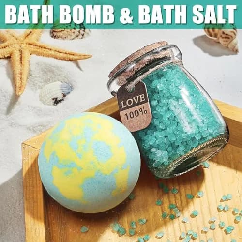 MAYICIVO Relaxing Spa Gift Basket for Women 10-Piece Ocean Scented Self Care Set | Perfect Birthday & Holiday Gift thumbnail 6