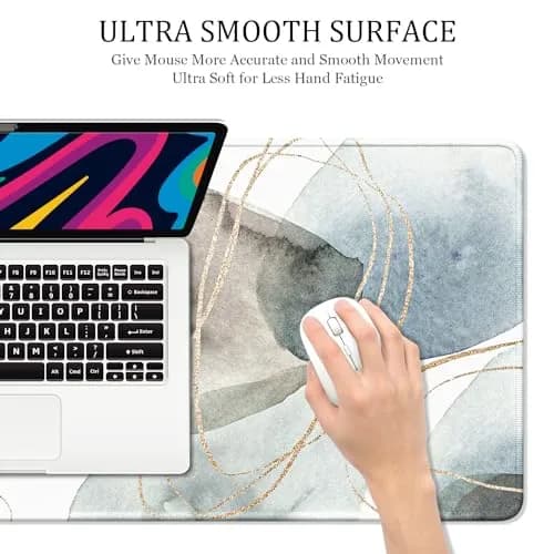 Niniubye Desk Mat 32" x 16" XXL Large Gaming Mouse Pad | Minimalism Abstract Art Desk Decor thumbnail 4