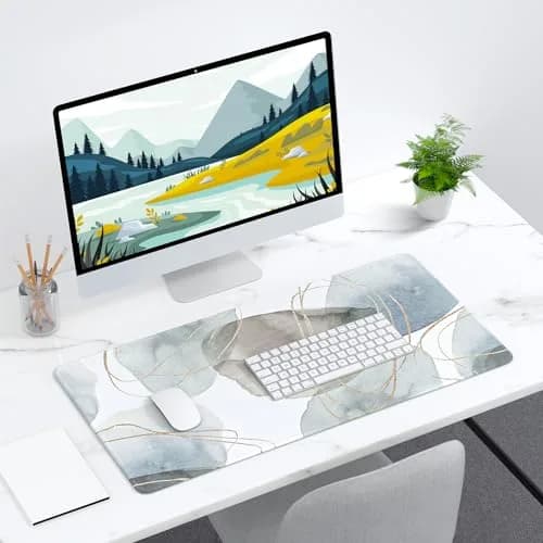 Niniubye Desk Mat 32" x 16" XXL Large Gaming Mouse Pad | Minimalism Abstract Art Desk Decor thumbnail 7