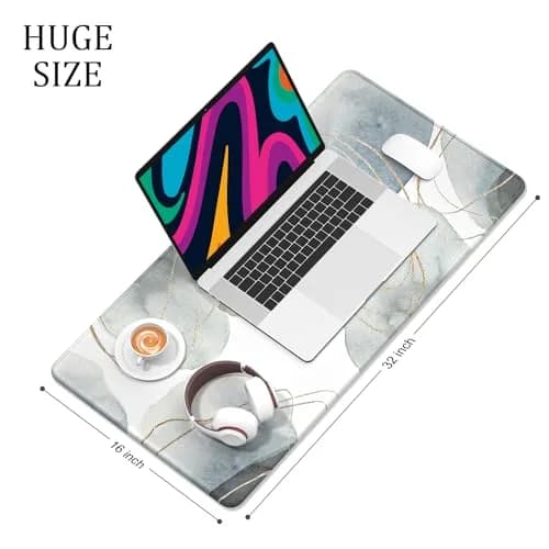 Niniubye Desk Mat 32" x 16" XXL Large Gaming Mouse Pad | Minimalism Abstract Art Desk Decor thumbnail 3