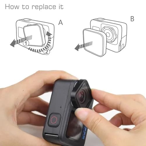GEPULY Protective Lens Replacement for GoPro Hero 12 11 10 9 Black Camera | 10m Waterproof Glass Cover thumbnail 5