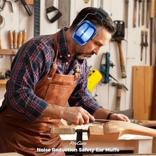 ProCase SNR33dB Noise Reduction Ear Muffs, Adult Hearing Protection | Crystalnavy, Adjustable Padded Headband, ANSI S3.19 Certified thumbnail 5