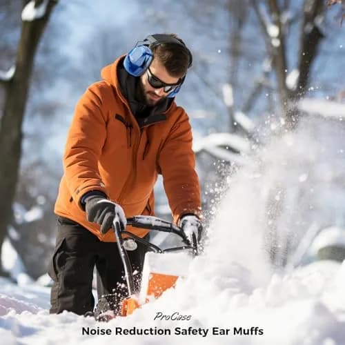ProCase SNR33dB Noise Reduction Ear Muffs, Adult Hearing Protection | Crystalnavy, Adjustable Padded Headband, ANSI S3.19 Certified thumbnail 7