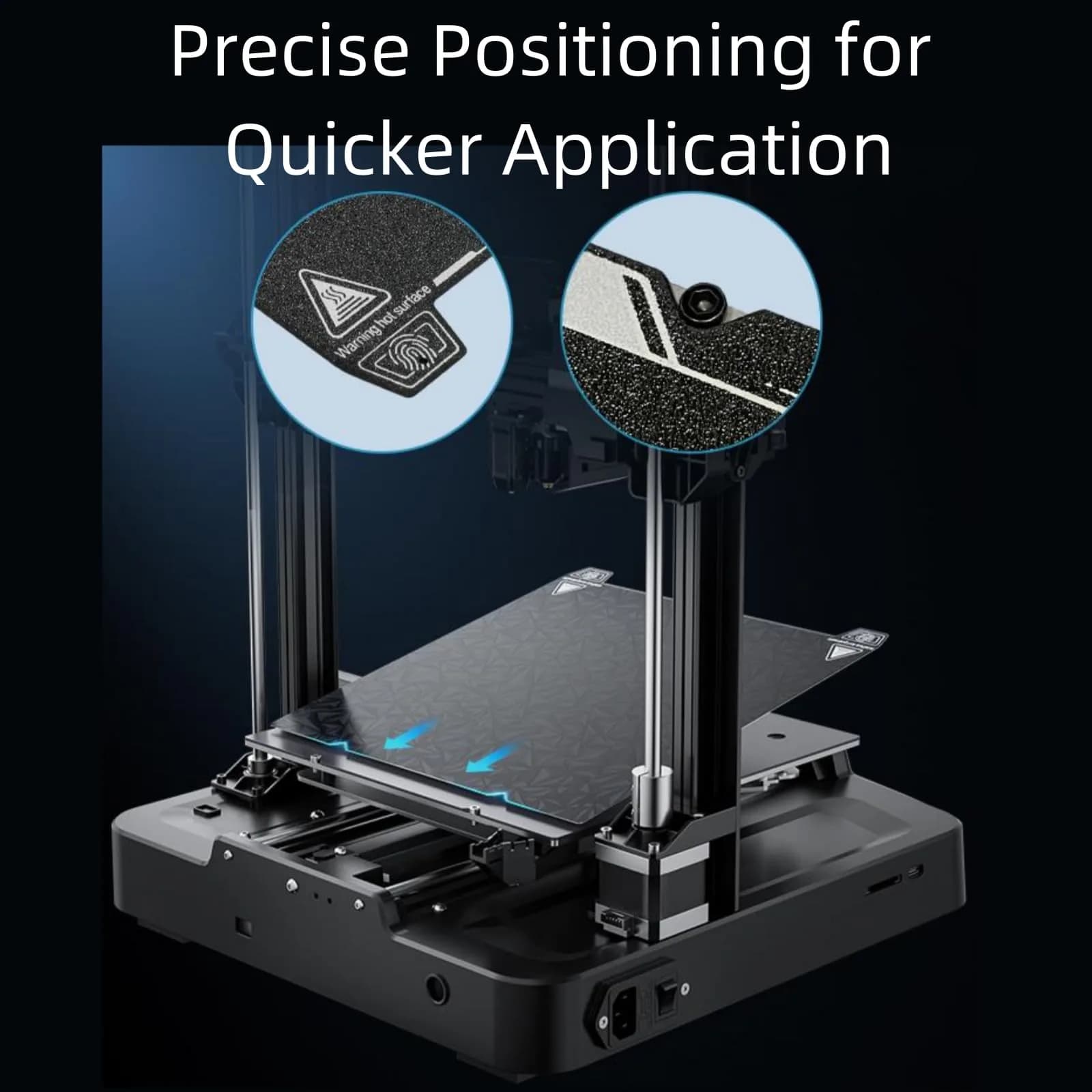 Comgrow Official Creality K1 Max Glossy PEO and Matte PEI Double Side Build Plate 315x310mm | For Creality K1 Max 3D Printer - view 3
