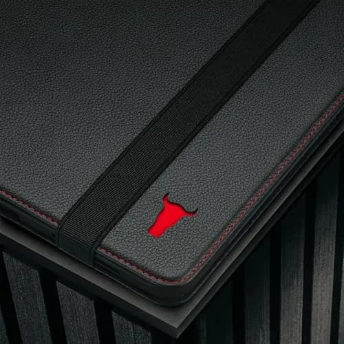 TORRO iPad Pro 13” Case Black with Red Detail | Premium Leather with Stand & Apple Pencil Connectivity thumbnail 6