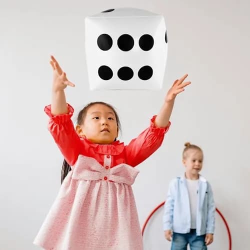 Super Z Outlet Giant Inflatable Dice Toys 33cm (13 inch) Pack of 2 | Fun Pool & Beach Game Accessory thumbnail 4