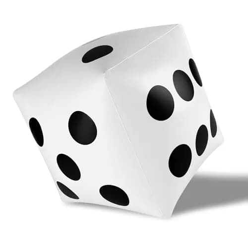 Super Z Outlet Giant Inflatable Dice Toys 33cm (13 inch) Pack of 2 | Fun Pool & Beach Game Accessory thumbnail 5