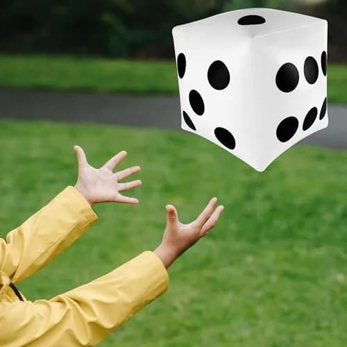 Super Z Outlet Giant Inflatable Dice Toys 33cm (13 inch) Pack of 2 | Fun Pool & Beach Game Accessory thumbnail 3