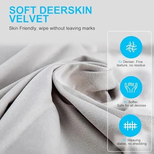 MUBUY-GOL Microfiber Liner Cleaning Cloth 3 Pack 290mm x 195mm | Cleans Screens & Laptops thumbnail 5