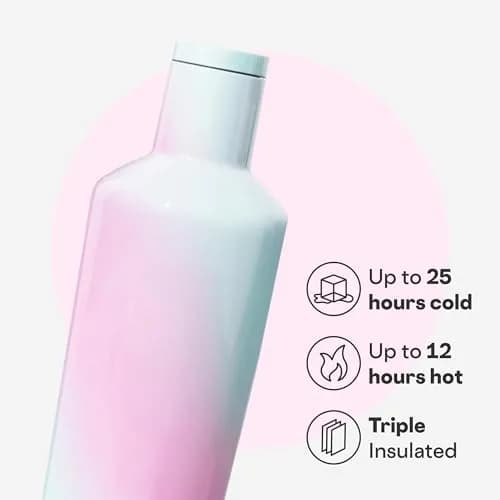 Corkcicle Insulated Canteen, Cold 25H, Hot 12H, 25 oz (739ml) | Triple-Insulated Stainless Steel Tumbler thumbnail 3
