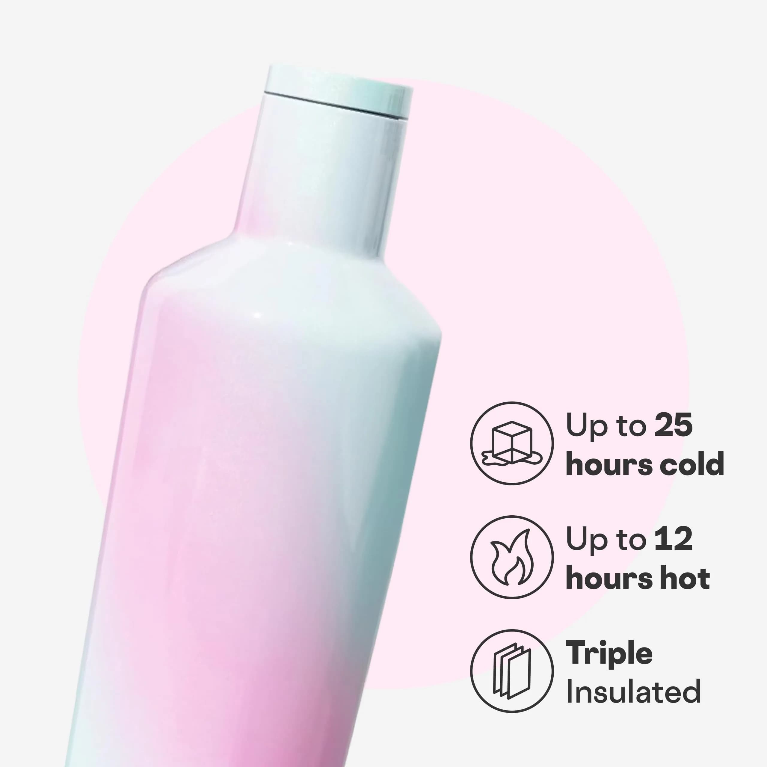 Corkcicle Insulated Canteen, Cold 25H, Hot 12H, 25 oz (739ml) | Triple-Insulated Stainless Steel Tumbler - view 3