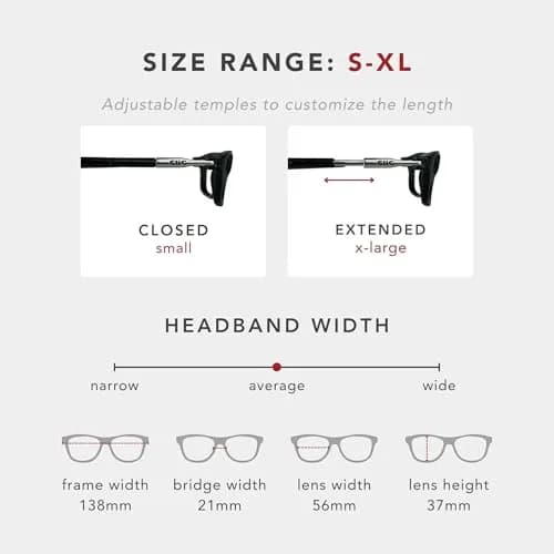 Clic Magnetic Reading Glasses Barat (S-XL) Soft Headband | Magnetic, Adjustable, Durable thumbnail 5