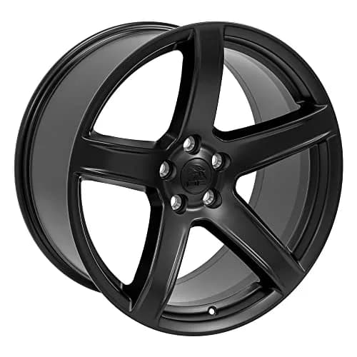 OE Wheels DG22 20x9.5 Satin Black Wheels | 5x115 Bolt Pattern, 18ET Offset (20x9.5 in, Satin Black) thumbnail 4