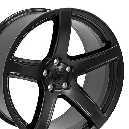 OE Wheels DG22 20x9.5 Satin Black Wheels | 5x115 Bolt Pattern, 18ET Offset (20x9.5 in, Satin Black) thumbnail 5