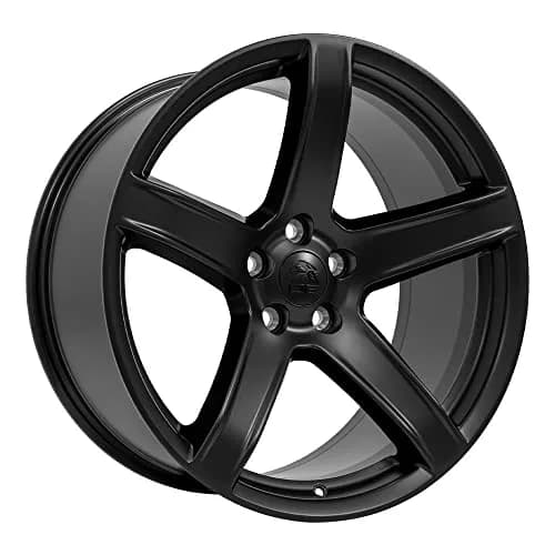 OE Wheels DG22 20x9.5 Satin Black Wheels | 5x115 Bolt Pattern, 18ET Offset (20x9.5 in, Satin Black) thumbnail 3