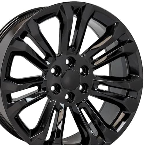 OE Wheels CV43B 22x9 Set(4) Gloss Black | 6x139.7 Bolt Pattern, 24ET Offset, Aluminum thumbnail 1