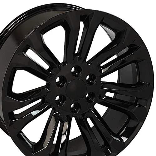 OE Wheels CV43B 22x9 Set(4) Gloss Black | 6x139.7 Bolt Pattern, 24ET Offset, Aluminum thumbnail 5