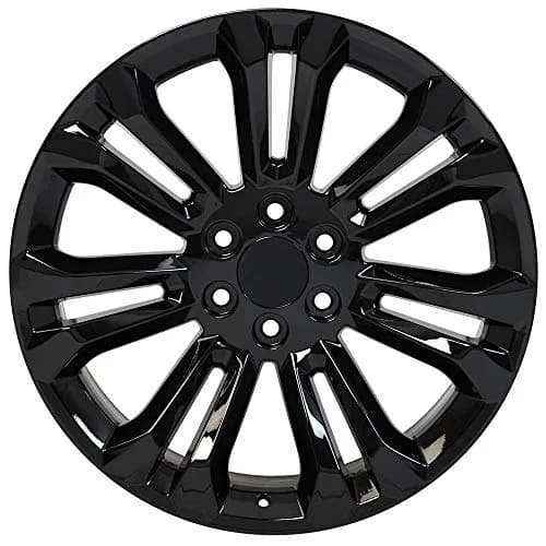 OE Wheels CV43B 22x9 Set(4) Gloss Black | 6x139.7 Bolt Pattern, 24ET Offset, Aluminum thumbnail 2