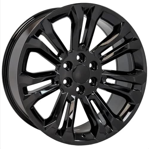 OE Wheels CV43B 22x9 Set(4) Gloss Black | 6x139.7 Bolt Pattern, 24ET Offset, Aluminum thumbnail 3