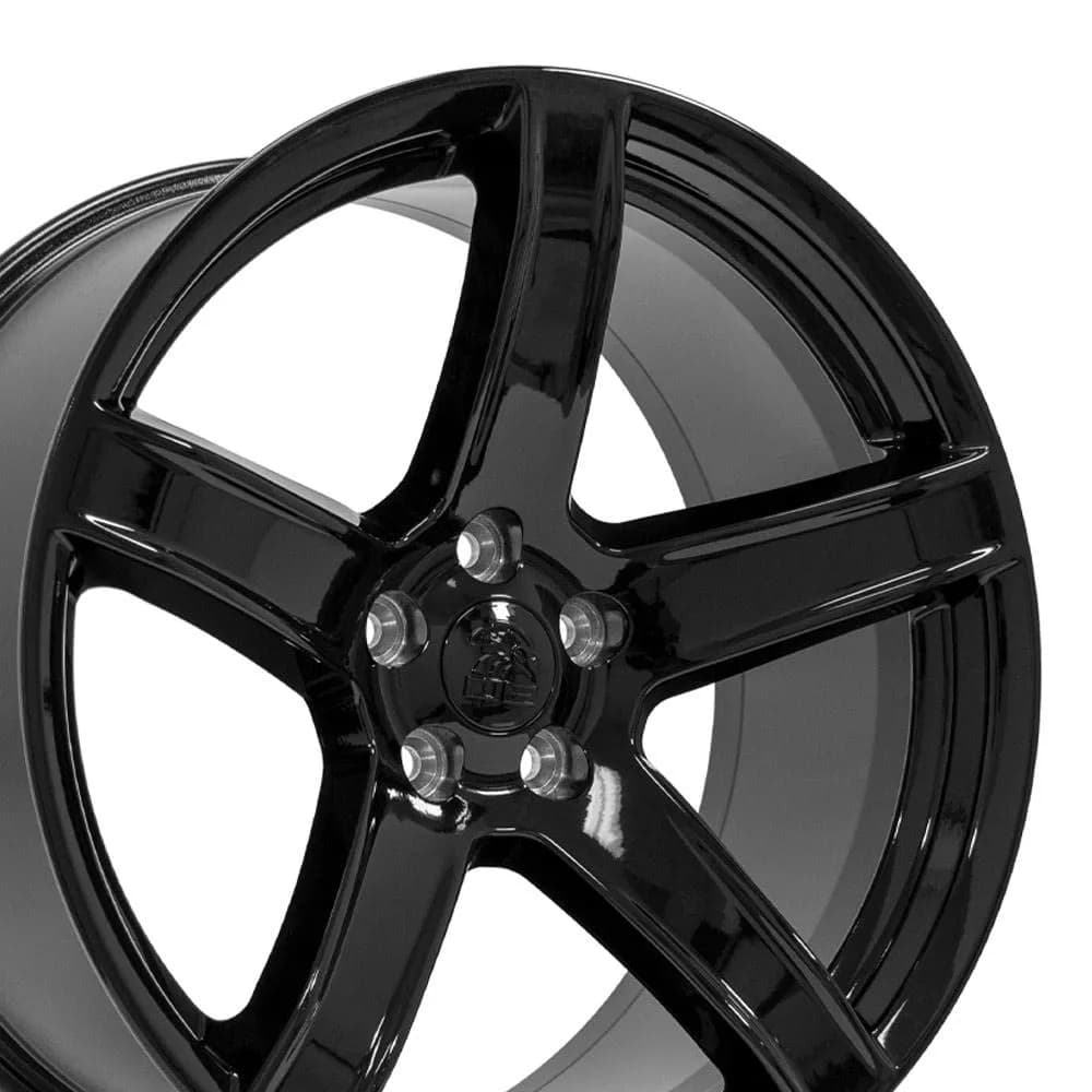 OE Wheels DG22 20x9.5 Gloss Black Wheels | 5x115 Bolt Pattern, 18ET Offset, 2640 Replica — Gloss Black