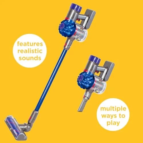 Casdon Dyson Cordless Vacuum Blue | Interactive & Licensed Toy for Kids 3+ | Realistic Role-Play Fun thumbnail 2