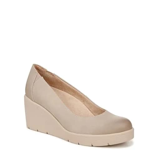 Naturalizer Soul Women's About Time Wedge Casual Shoe Warm Taupe Tan 8.5 W | ContourFIT Technology Arch Support thumbnail 8