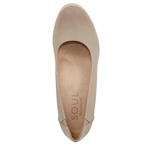 Naturalizer Soul Women's About Time Wedge Casual Shoe Warm Taupe Tan 6 Wide | ContourFIT Arch Support thumbnail 7