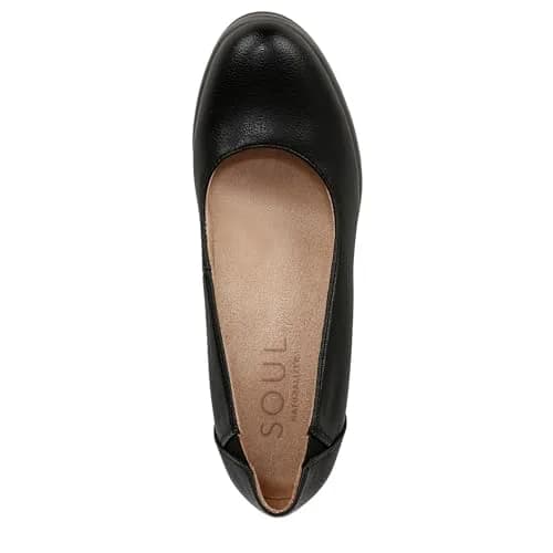Naturalizer Soul Women's About Time Wedge Casual Shoe Black Tumbled 2.63 inch Heel (6 M US / 38 EU) thumbnail 5