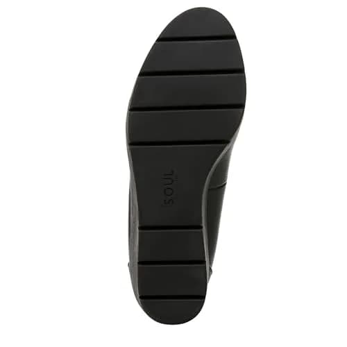 Naturalizer Soul Women's About Time Wedge Casual Shoe Black Tumbled 2.63 inch Heel (6 M US / 38 EU) thumbnail 4