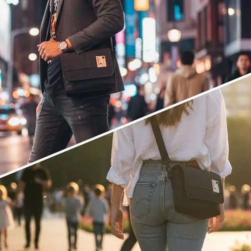 Besnfoto Small Camera Bag Purse 21cm (8.27in) | Waterproof Canvas Messenger for Mirrorless DSLR Cameras thumbnail 4