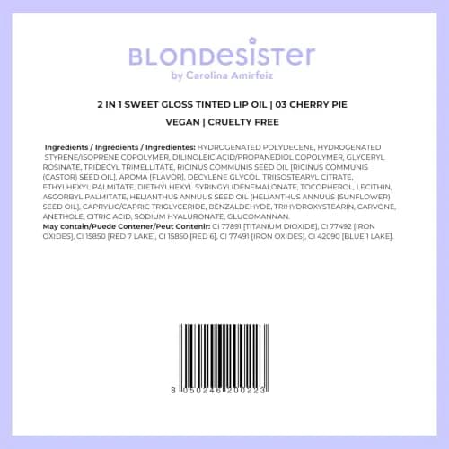 Blondesister Lip Oil 0.084 oz | Hydrating, Non-Sticky Tinted Lip Oil for Women thumbnail 6
