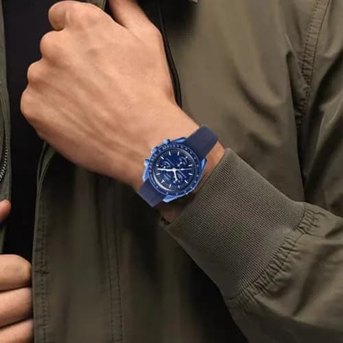 Danxancy Watch Band for Moonswatch 20mm | Curved Rubber Strap Compatible with Omega Swatch thumbnail 5