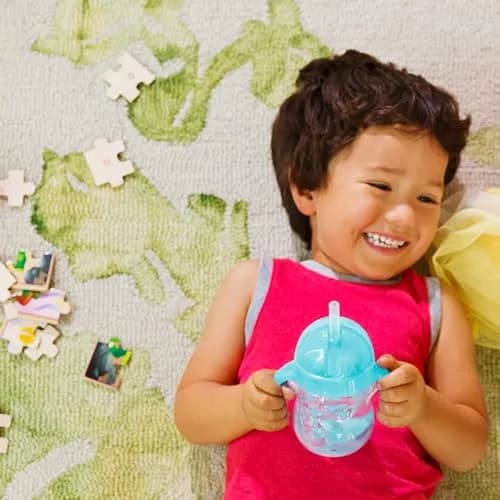 Munchkin Any Angle Sippy Cups for Toddlers 4 Pack | Spill Proof Weighted Straw with Handles thumbnail 6