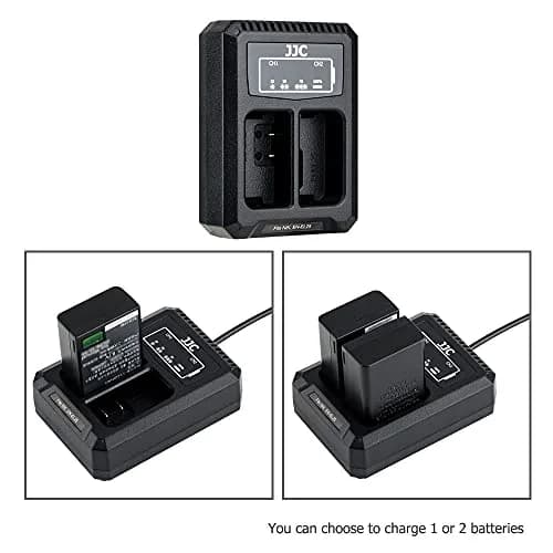 JJC EN-EL25 Battery Charger Dual Slot for Nikon Z50 II Z50 Z30 Zfc Cameras | USB Power & Overheat Protection thumbnail 3