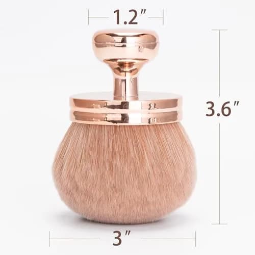 BABYSHEEP Extra Large Body Makeup Brush 3.2inch Rose Gold-Gold | Flawless Self Tan & Body Application thumbnail 2