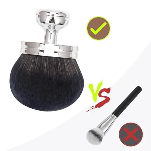 BABYSHEEP Cosmetic Brush 3.2 Inch | Extra Large Body & Face Makeup Applicator with Drawstring Bag thumbnail 3