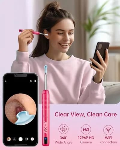 JEGOAT Ear Wax Removal with HD Camera 1296P | Gentle Ear Cleaning & Inspection Tool thumbnail 2