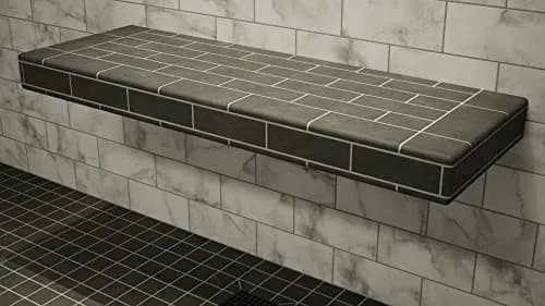 The Original Granite Bracket Floating Shower Bench Kit 12x36 Inches | Space-Saving Bathroom Decor thumbnail 6
