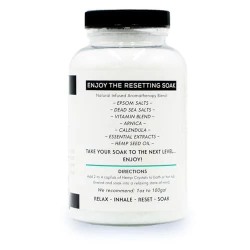 Spazazz Full Body Hemp Soak Reset 06 Aromatherapy Salt | 19 oz | Relaxing Hemp & Mineral Bath thumbnail 2