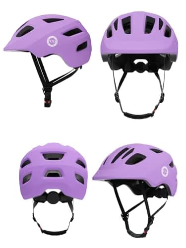XJD Toddler Helmet for Kids & Babies - Adjustable Multi-Sport Bike & Skateboard Helmet, Lightweight, Light Purple, X-Small (46-51 cm) thumbnail 2