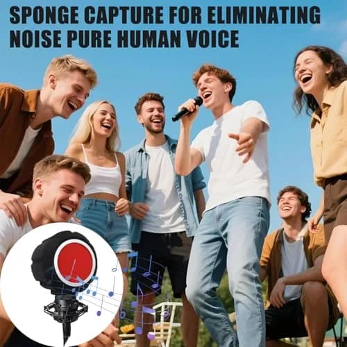Piwerod Microphone Isolation Shield, Foam Wind Shield with Adjustable Holder & Pop Filter | Studio-Grade Acoustic Treatment thumbnail 7