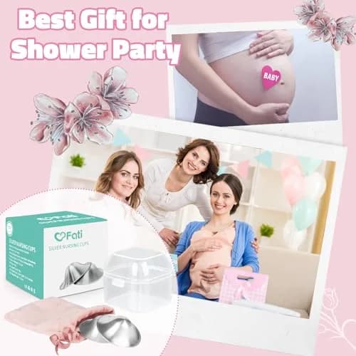 FATI Silver Nursing Cups XL | 925 Sterling Silver for Sore Nipple Relief thumbnail 7
