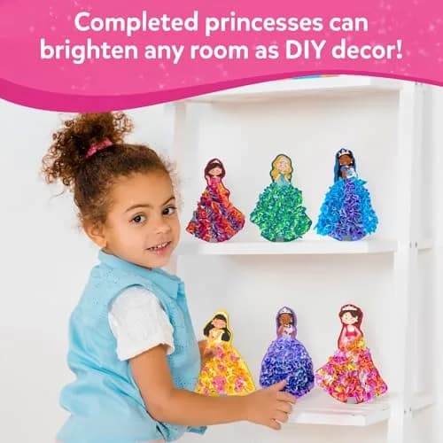 Skillmatics Poke-in Art Magical Princesses Wood Craft Kit | Mess-Free Fun for Ages 4-9 thumbnail 5