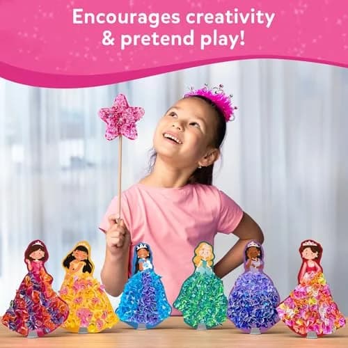 Skillmatics Poke-in Art Magical Princesses Wood Craft Kit | Mess-Free Fun for Ages 4-9 thumbnail 8