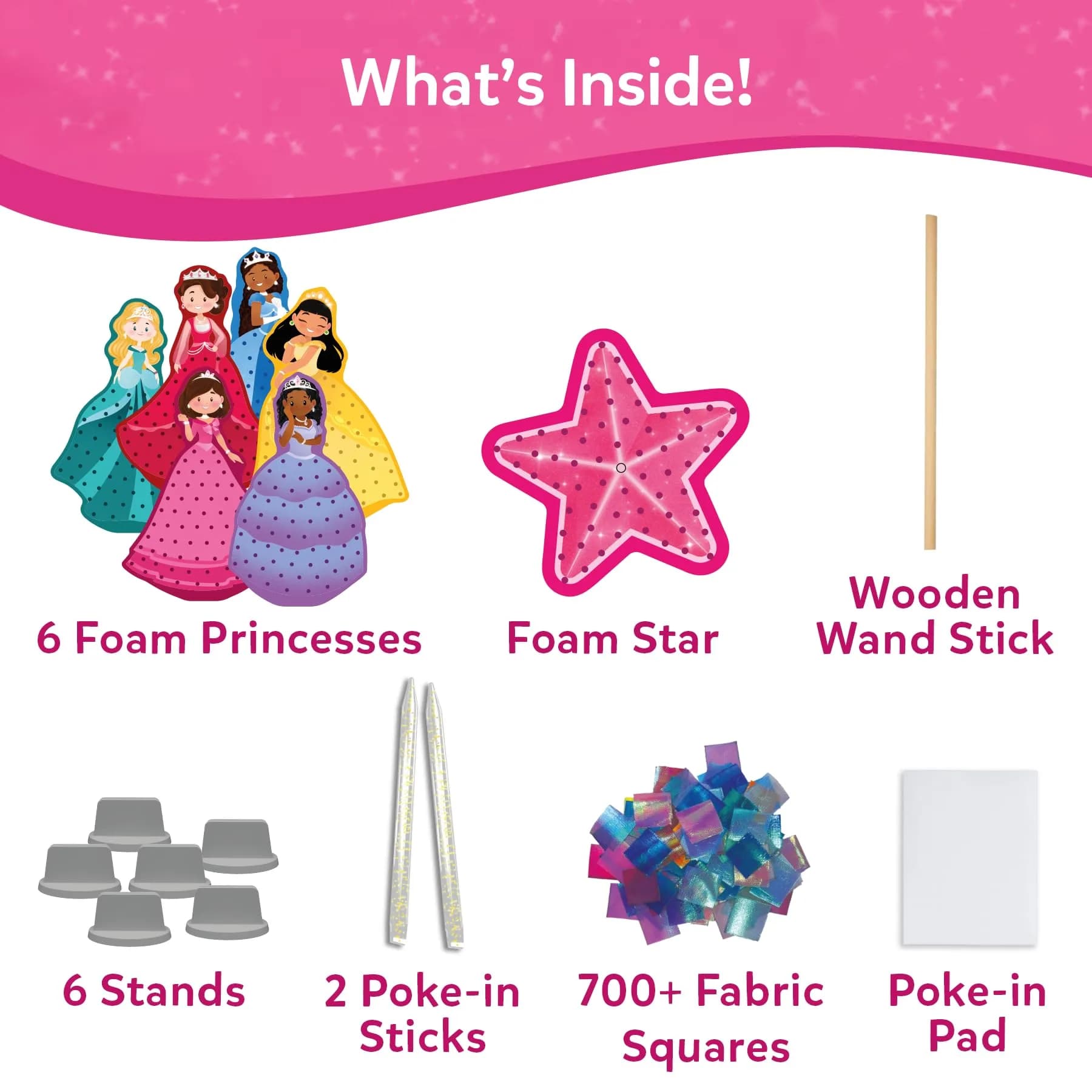Skillmatics Poke-in Art Magical Princesses Craft Kit for Kids Ages 4-9 | Mess-Free DIY Easter Decor Activity - view 3