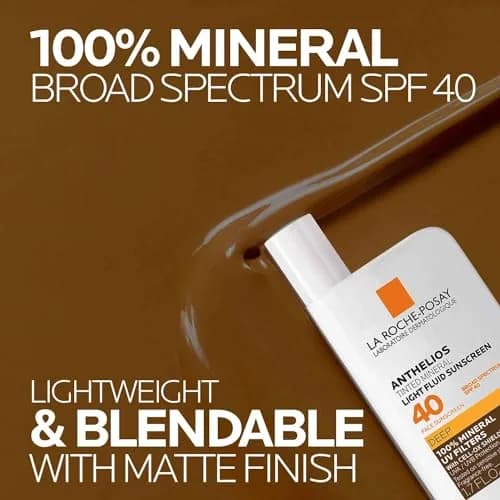 La Roche-Posay Anthelios Tinted Mineral Face Sunscreen SPF 40 Deep | 50ml (1.7 Fl Oz) | Broad Spectrum Protection thumbnail 3