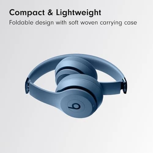 Beats Solo 4 Wireless On-Ear Bluetooth Headphones Up to 50-Hour Battery Slate Blue thumbnail 6