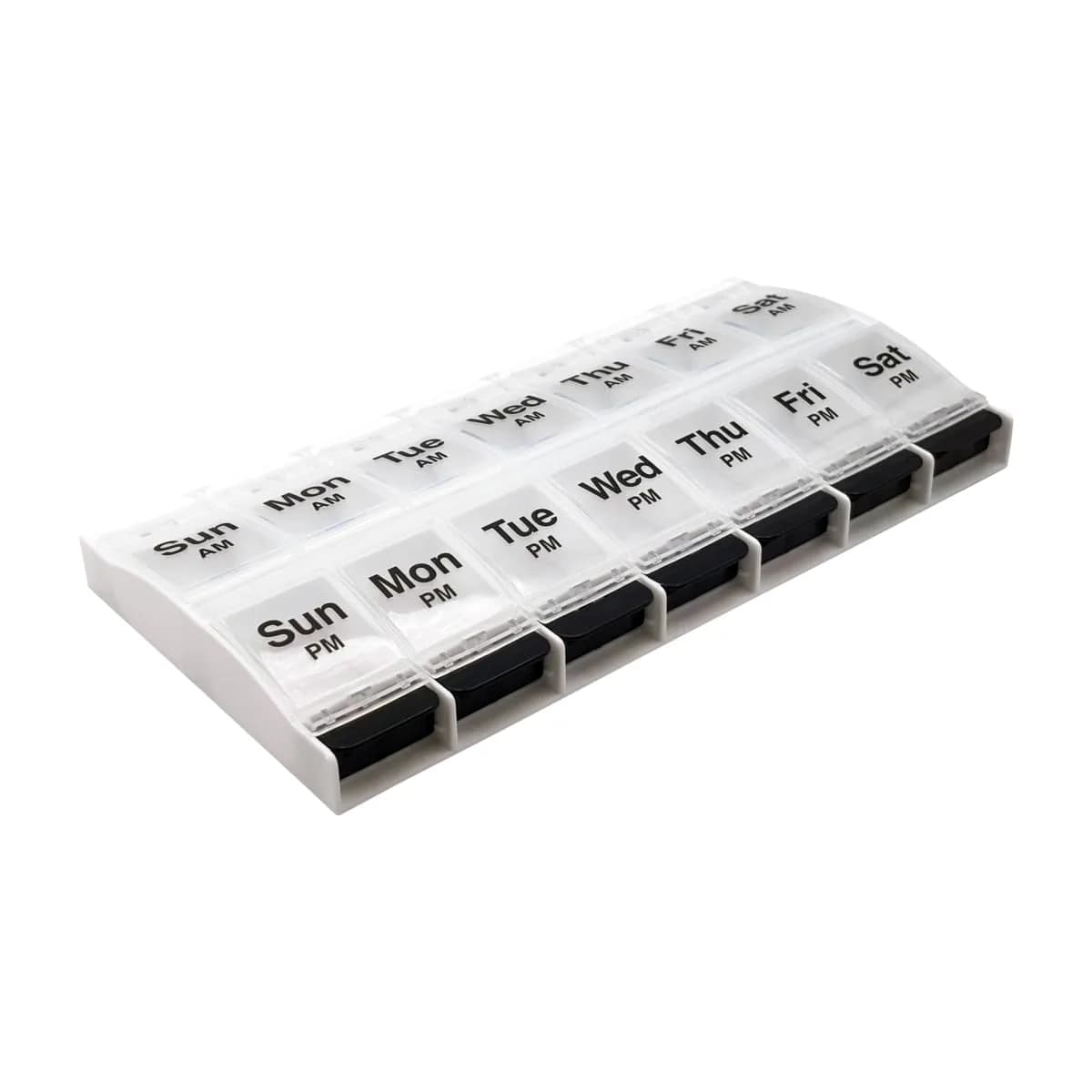 Ezy Dose Weekly AM/PM Pill Organizer X-Large Case, 14 Compartments | Arthritis Foundation Ease-of-Use Commendation - main product image